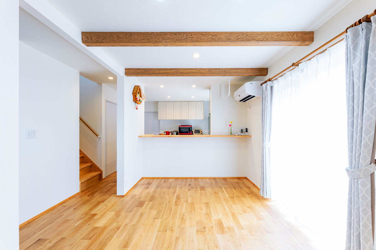 二世帯同居に備えて軽量鉄骨の家を見直し｜広島市-築45年