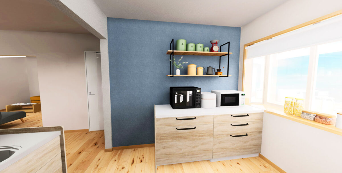 提案時のCGパース。カラーを好みに変更しました