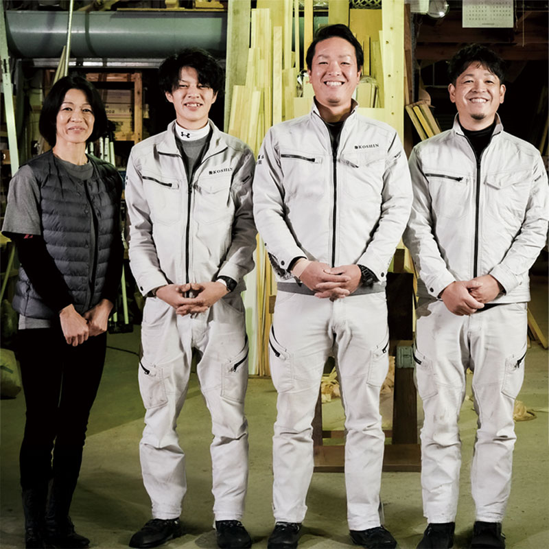 大工が最初から最後まで担当