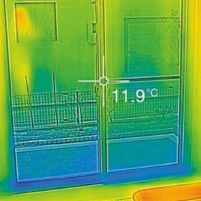 サーモカメラで一目瞭然